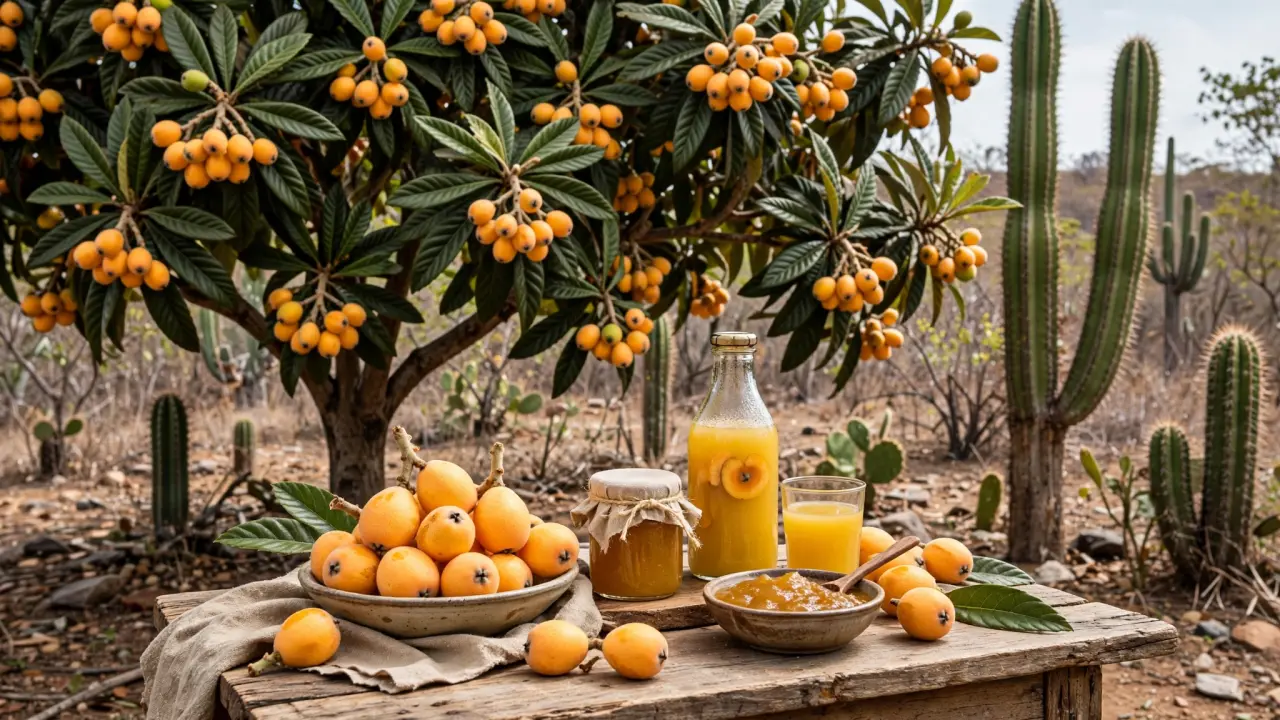 Loquat Tree and Loquats